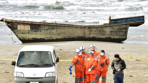 Eight skeletonised bodies in fishing boat drift onto Japanese beach