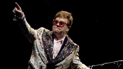 Elton John performs during the Farewell Yellow Brick Road tour on Wednesday, Jan. 19, 2022, in New Orleans.