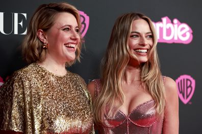 SYDNEY, AUSTRALIA - JUNE 30: Greta Gerwig (L) and Margot Robbie attend the "Barbie" Celebration Party at Museum of Contemporary Art on June 30, 2023 in Sydney, Australia. "Barbie", directed by Greta Gerwig, stars Margot Robbie, America Ferrera and Issa Rae, and will be released in Australia on July 20 this year. (Photo by Hanna Lassen/Getty Images)