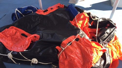 Some of the gear found in the wake of the boat's disappearance. (AAP)