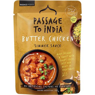 Passage To India Simmer Sauce Butter Chicken 375g - 122 calories