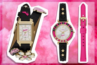 9PR: Fossil Barbie Black Analogue Watch and Fossil Barbie Rectangular Analogue Watch