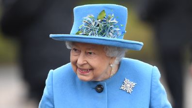 Queen Elizabeth wears blue at church on Sunday