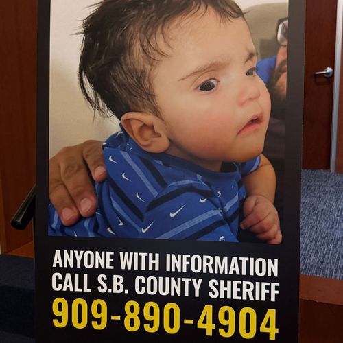 A missing persons poster of Emmanuel Haro in California, USA.