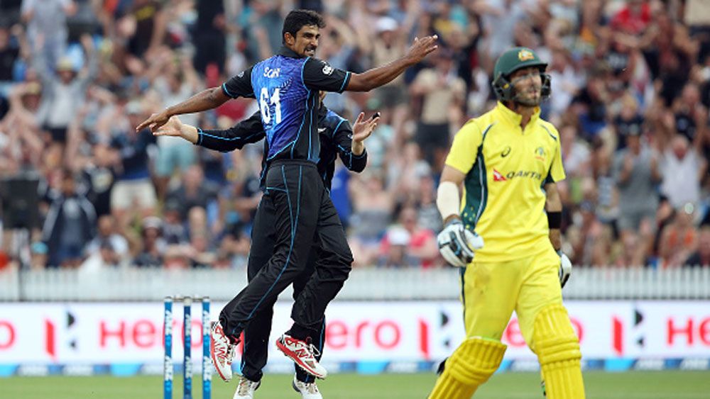 Glen Maxwell rues his dismissal against New Zealand in the third ODI clash. (Getty)