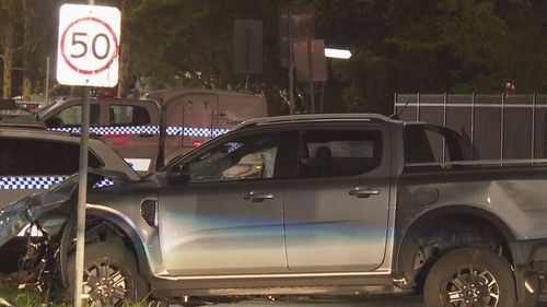 A 17-year-old boy is alleged to have been the driver of the stolen ute involved in a serious crash in Liverpool, south-west Sydney.