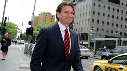 James Hird at the Federal Court in November for the ASADA trial. He did not appear in court today. (AAP)