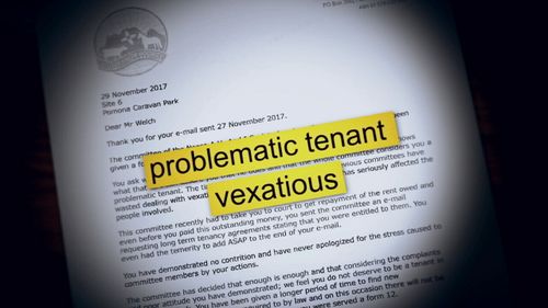 The eviction letter claimed Mr Root and Mr Welch were difficult tenants.