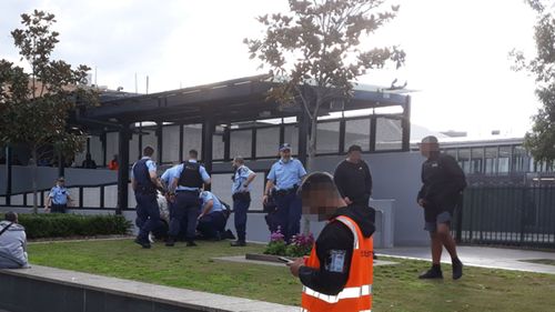 Five schoolboys arrested after bus stop brawl in Bankstown 