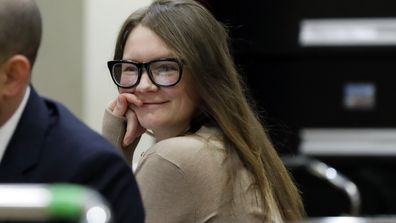 Anna Sorokin sits at the defense table in New York State Supreme Court, in New York, Wednesday, March 27, 2019.