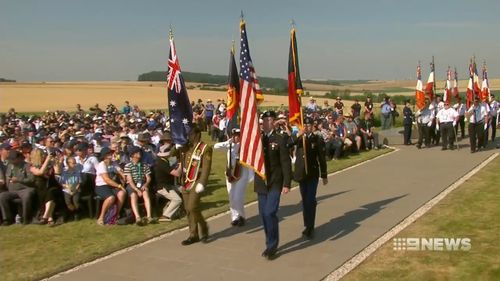 Many descendants of those who fought in the battle travelled to France to attend the commemorations. Picture: 9NEWS