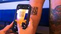 Damon Mule had a QR code tattooed on his leg to show his love for his favourite footy player.