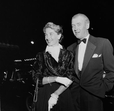 Hollywood actor Jimmy Stewart and wife Gloria Stewart.