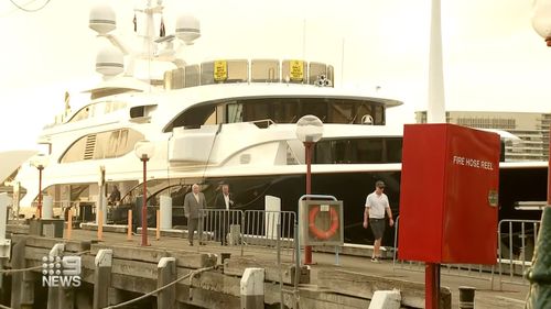 Clive Palmer boat Australia Sydney Harbour