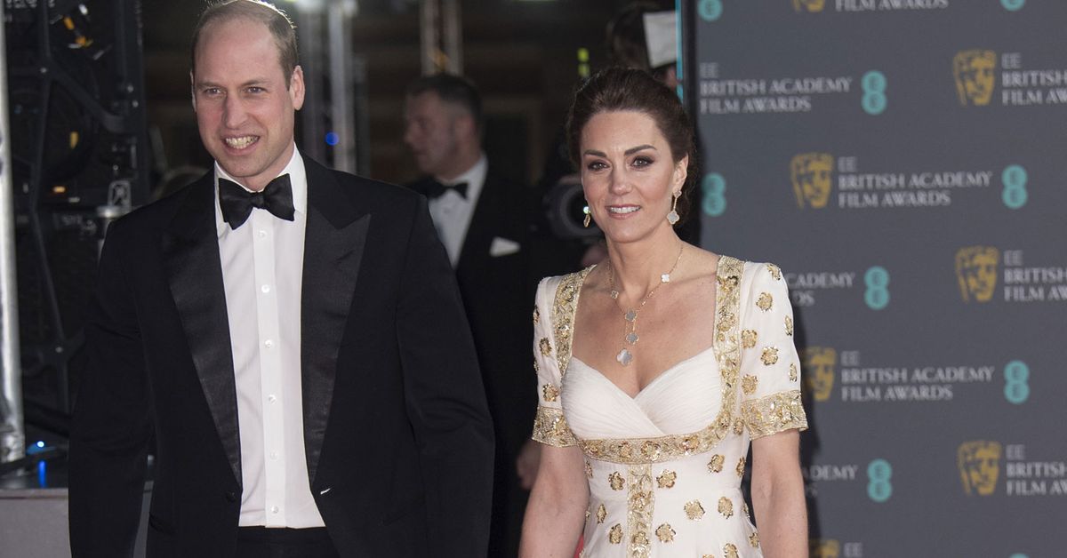 Kate Middleton, Prince William walk the BAFTAs 2020 red carpet wearing ...