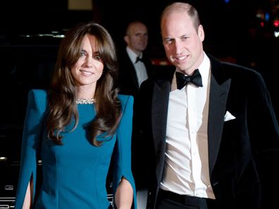 Prince William, Prince of Wales and Catherine, Princess of Wales arrive for the Royal Variety Performance before the Royal Variety Performance at the Royal Albert Hall on November 30, 2023 in London, England.