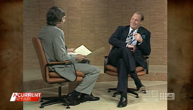 Sir Michael Parkinson interviewing Kerry Packer.