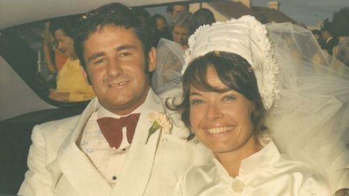 Paul and Lynette White on their wedding day. Picture: AAP