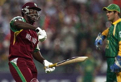 Gayle's previous quickest century came from 50 balls against South Africa.