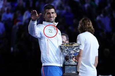 Hilarious detail in Djokovic jacket