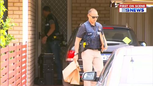 Police spent the day scouring for evidence. Picture: 9NEWS