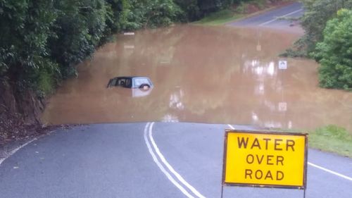 Residents have also reported flooding at a Kuranda crossing. (Supplied)