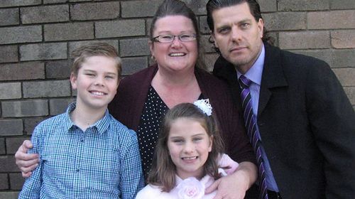 The Leskian family including father Frank, mother Sheridan and brother Maximus, 13. (Supplied)