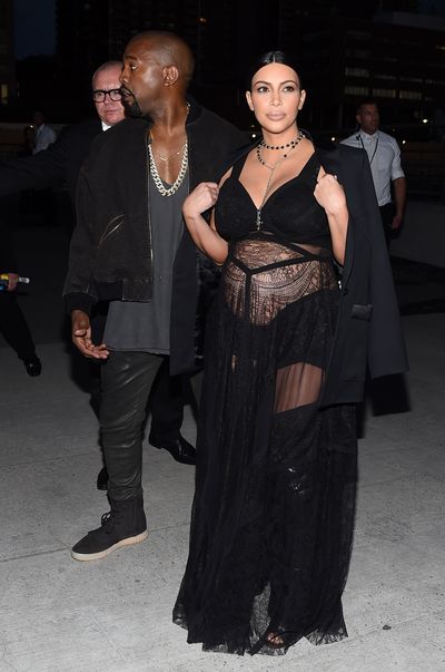 Kayne West and Kim Kardashian