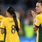 Hayley Raso is in tears as she contemplates the Matildas&#x27; loss to England.