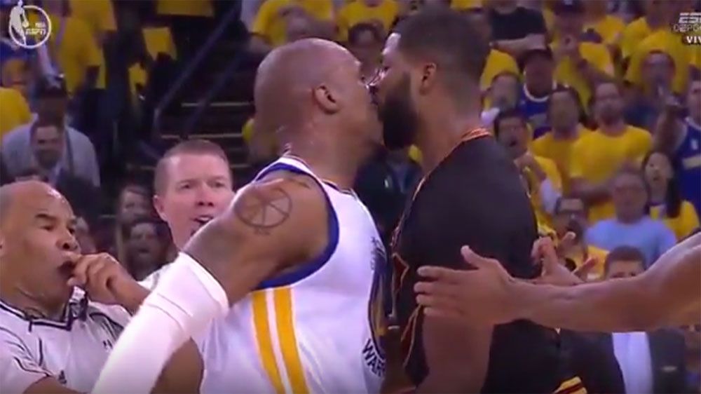 West slaps Thompson with a kiss of death in game five of NBA Finals