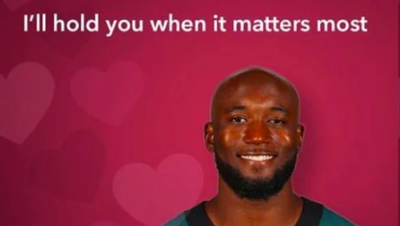 Super Bowl star turns Valentine's Day troll