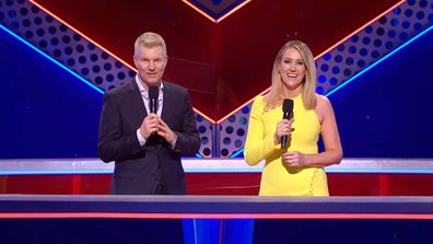 Jim Courier and Leila McKinnon on Australian Ninja Warrior 2022.