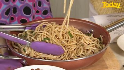 Nigella Lawson peanut butter pasta Jane De Graaff