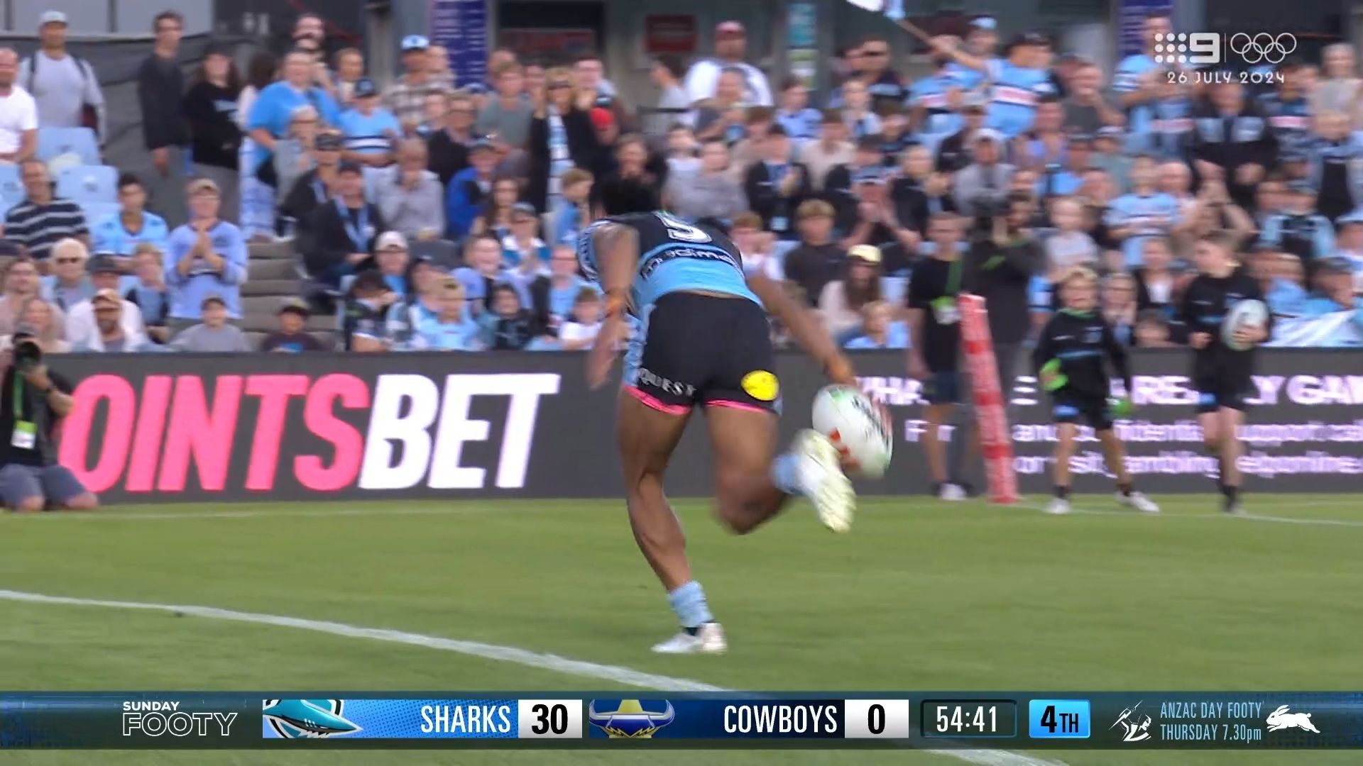 'Very disappointing': Cronulla Sharks thrash Cowboys in 'training gallop'