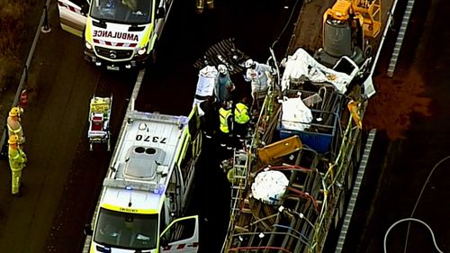 Wallan truck crash