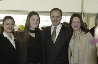 Paul Keating and his daughters (from left to right) Caroline,  Alexandra and Katherine in 2000.