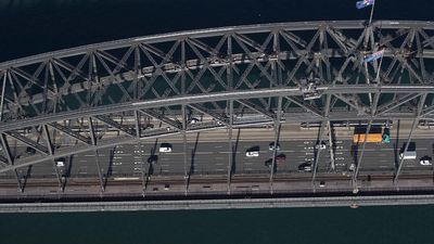 Sydney Harbour Bridge from the air