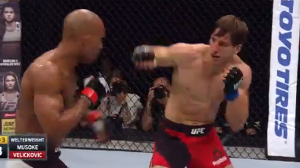 UFC fighter gets the wobbles after knockout blow