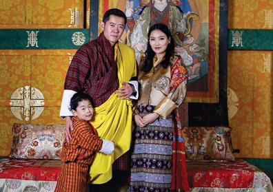 Bhutan royal family with new baby
