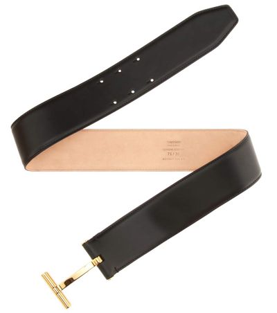 Tom Ford logo belt, $1144 at <strong><a href="https://www.mytheresa.com/en-au/000998-leather-belt-808814.html" target="_blank">My Theresa</a></strong><br>