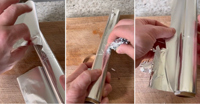Tin foil hacks solves sticky problem
