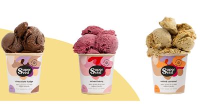 SuperSeed ice cream is made from hemp seed mylk