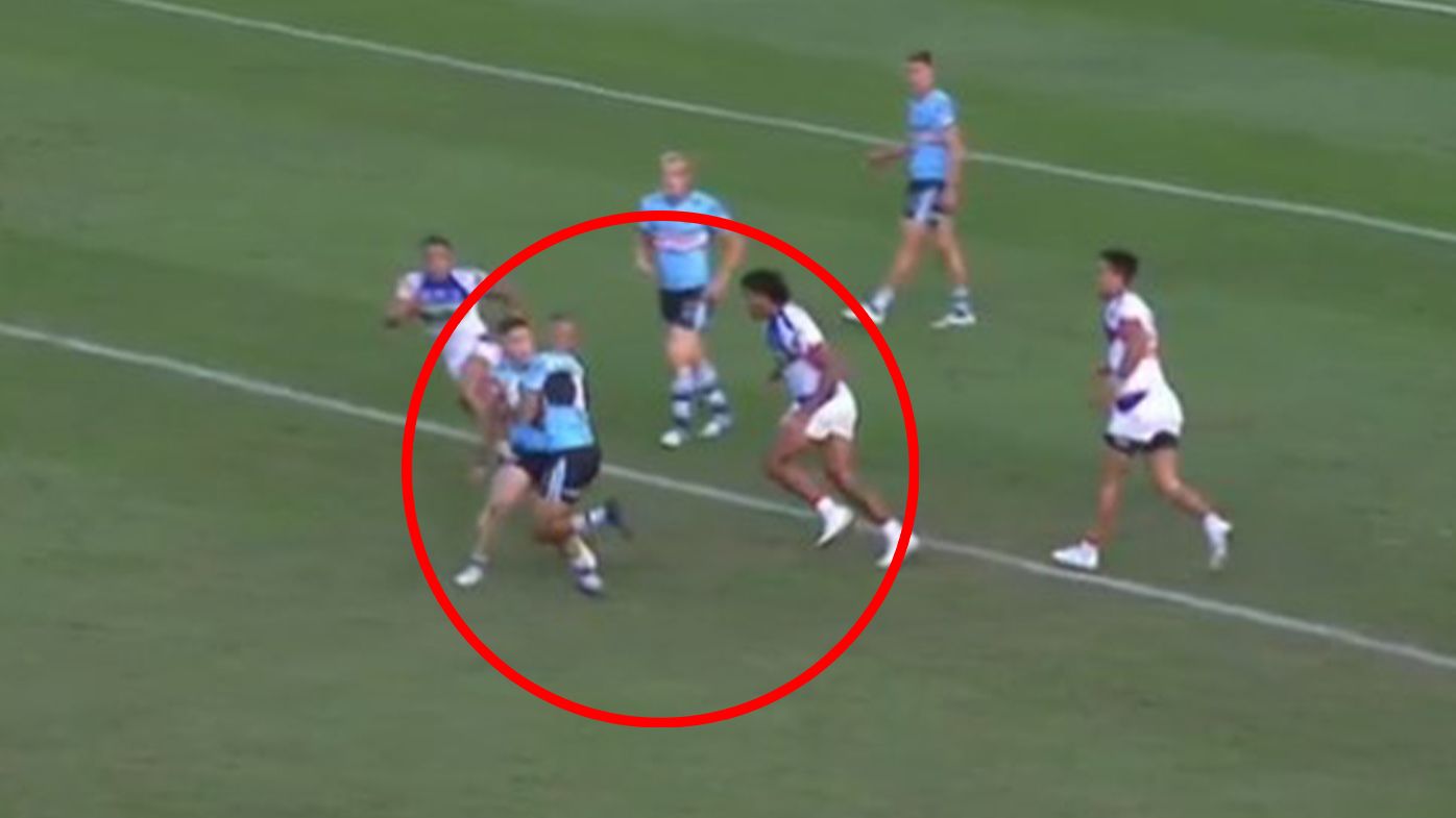 Sharks cruise to victory over Knights despite controversial Bunker call