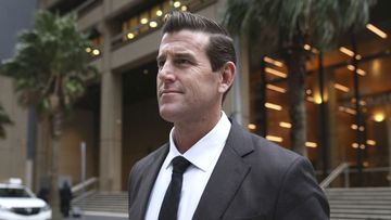 Ben Roberts-Smith outside the Federal Court today.