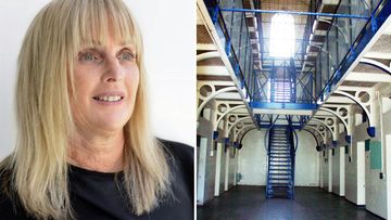Debbie Kilroy and the inside of the Boggo Road jail where she served six years behind bars.
