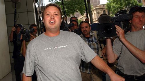 Carl Williams as he leaves the Melbourne Magistrate's Court after being granted bail after being charged with threatening to kill a detective who was investigating the "Gangland" murders. Carl Williams has died after he suffered head injuries and went into cardiac arrest at Barwon Prison on Monday, April 19, 2010.