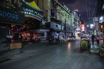 The nightlife area around Bangkok's Nana Plaza is infamous for racy adult-themed bars.