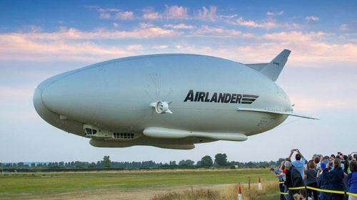 A file photograph of the Airlander 10. (AAP)
