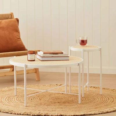 Kai rattan side table and coffee tables: $70 - $140