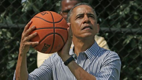 Barack Obama is a self-professed basketball fanatic. (AAP)